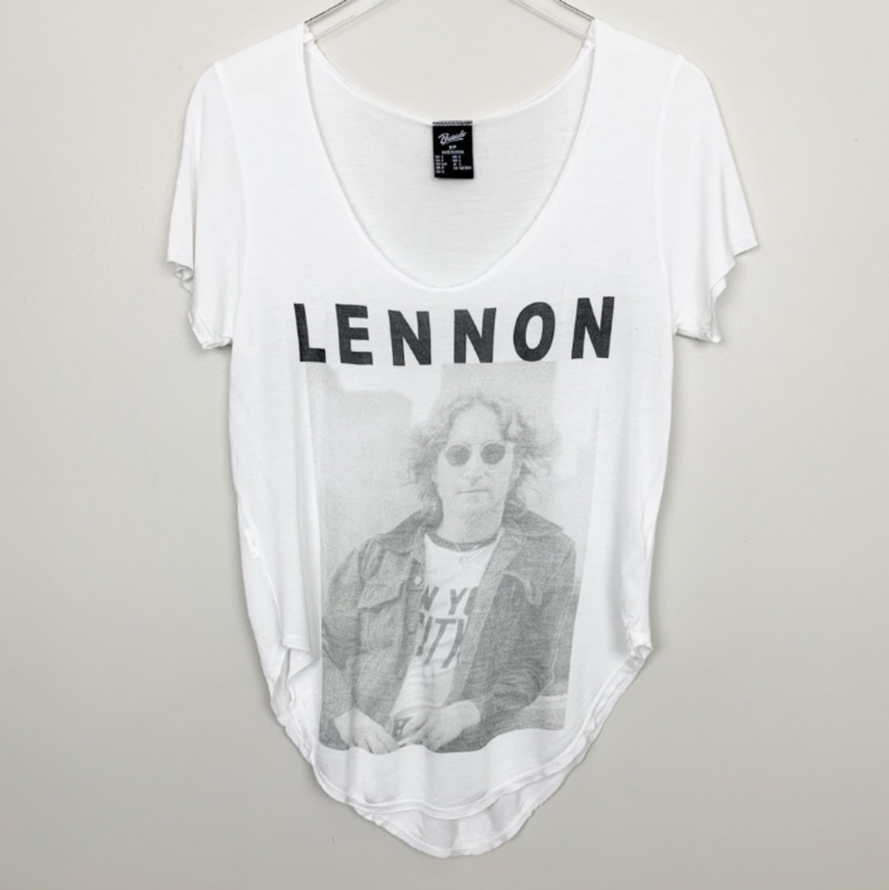 Bravado | John Lennon White Graphic T-shirt